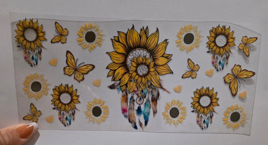 Dream catcher with sunflowers