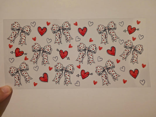 Bows with hearts