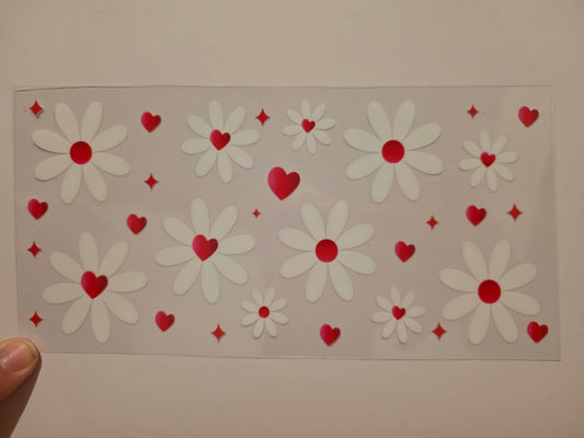Flowers with hearts
