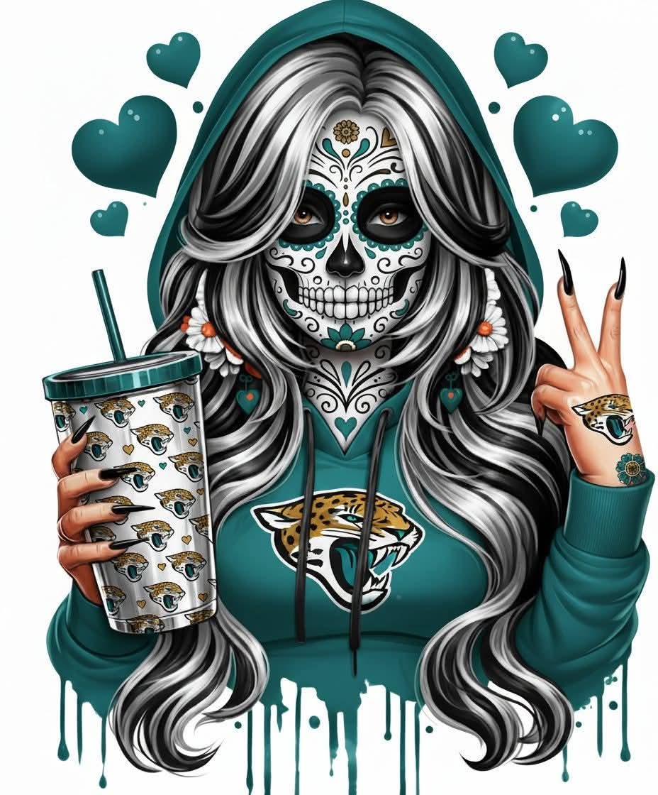 Skull makeup girl
