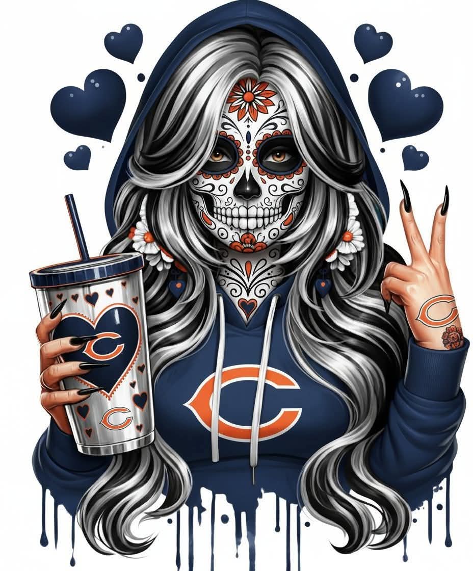 Skull makeup girl