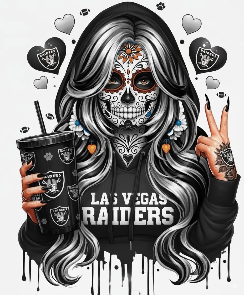 Skull make up girl
