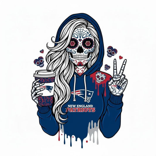 Skull makeup girl
