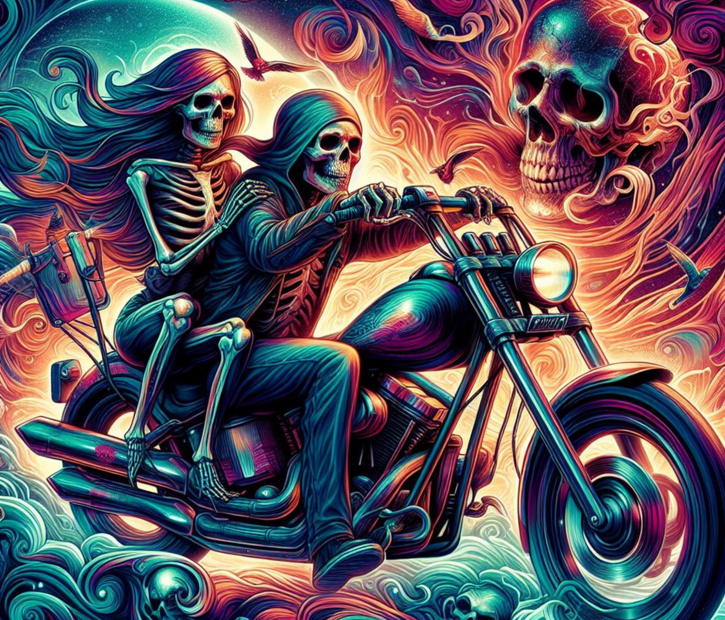Ghost Harley riders