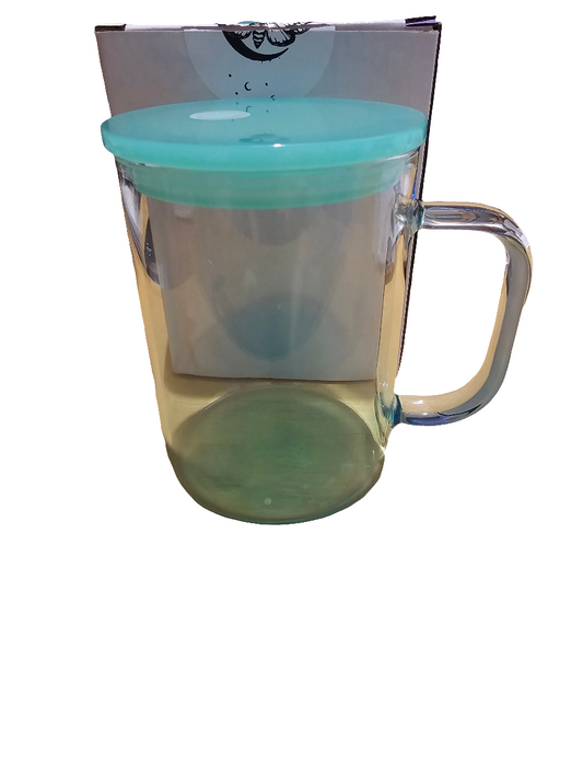 Teal Glass Mug