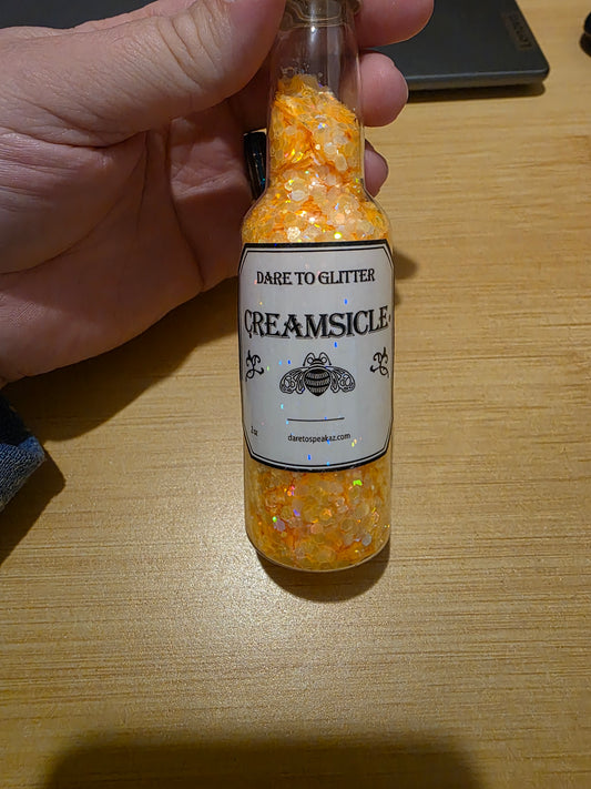 #703 Creamsicle Chunky Glitter