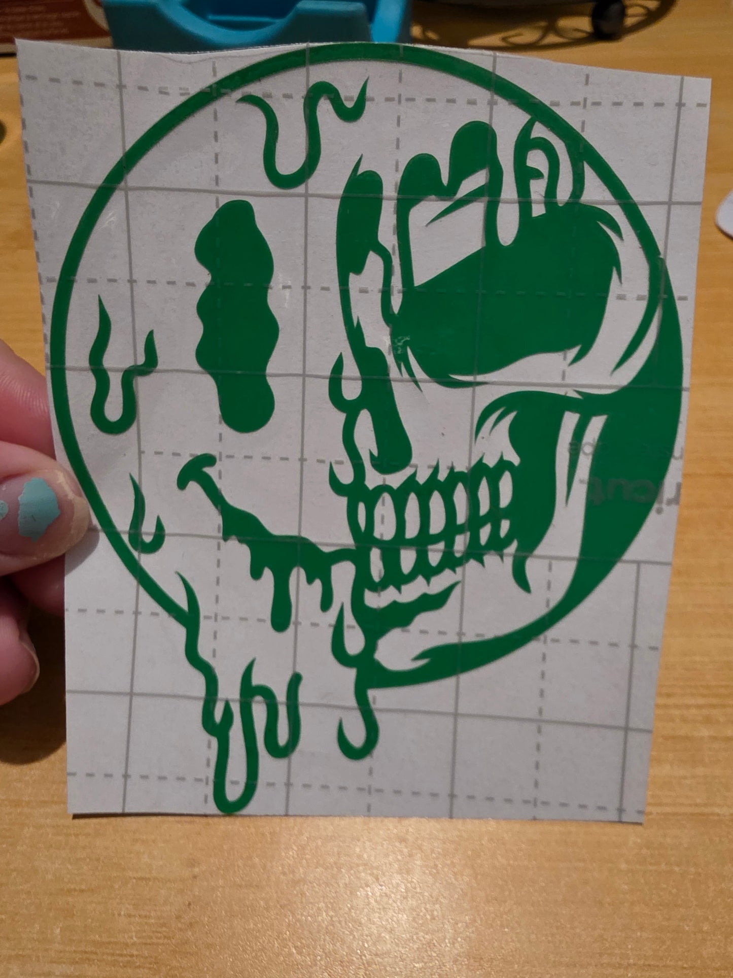 Melting Skull/ Smiley Melting (Decal)