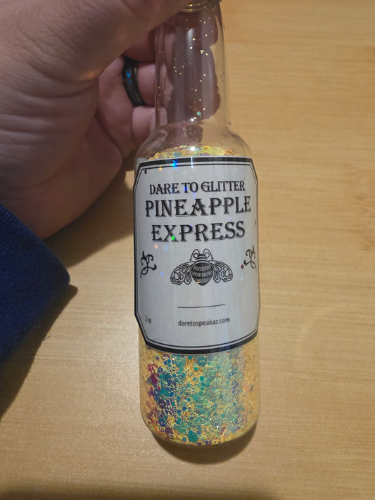 #819 Pineapple express Chunky Glitter