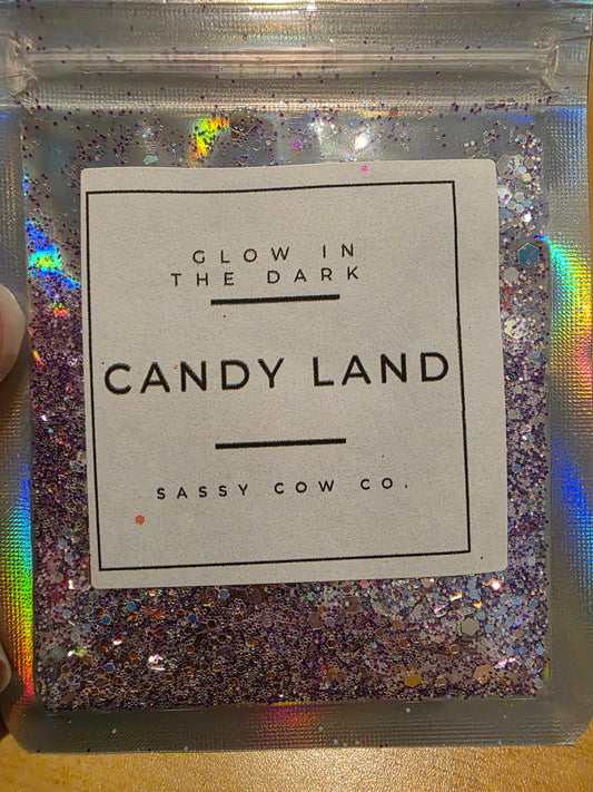 #761 Candy Landg Glow in the Dark Chunky Glitter