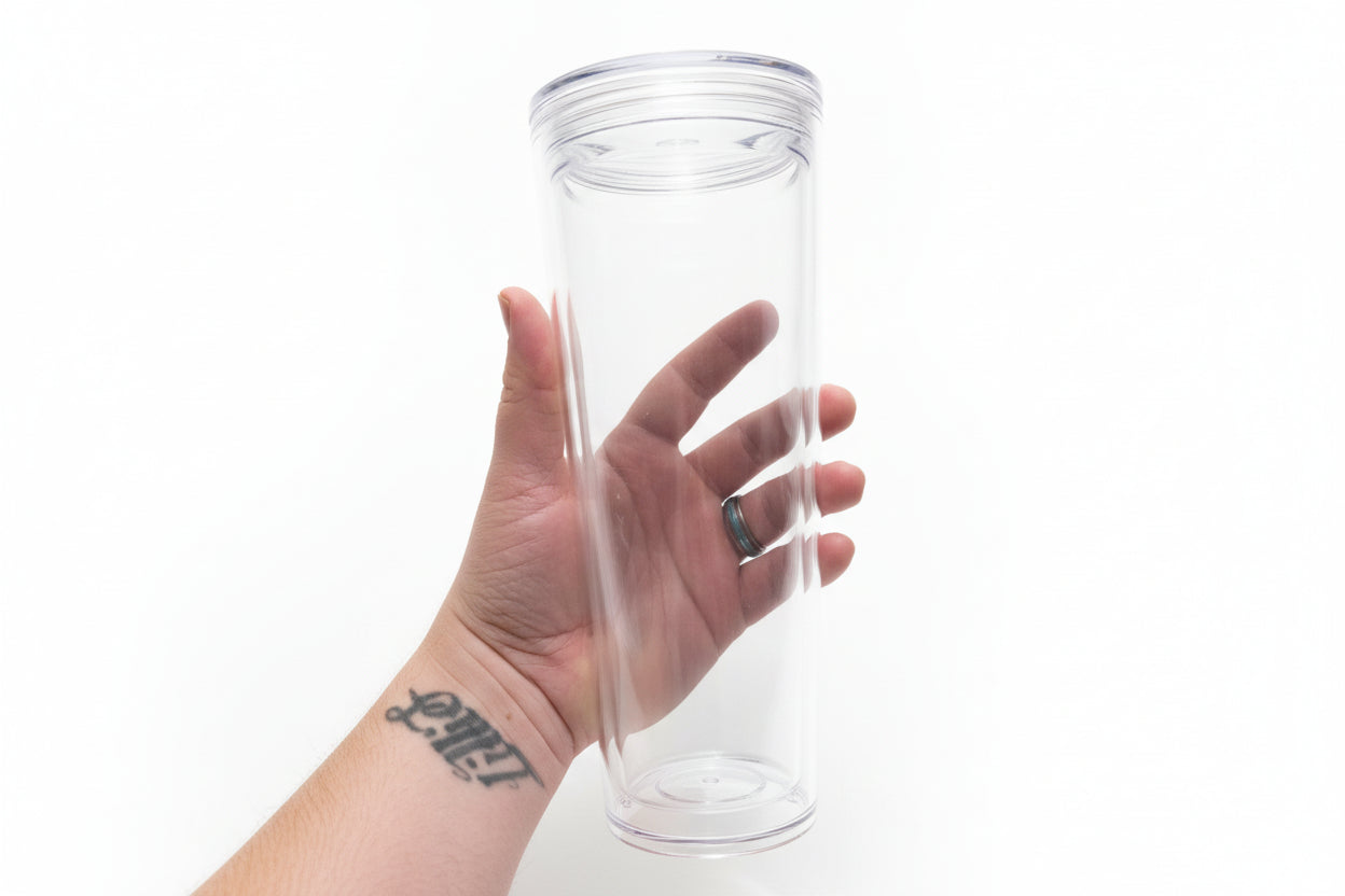 24oz snow globe tumbler