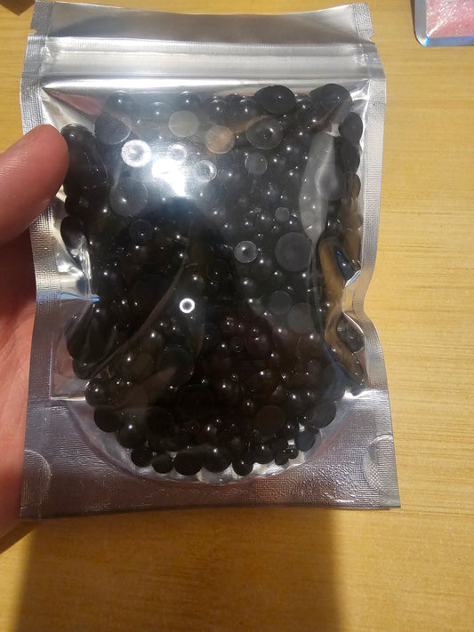 #508 Black Beads