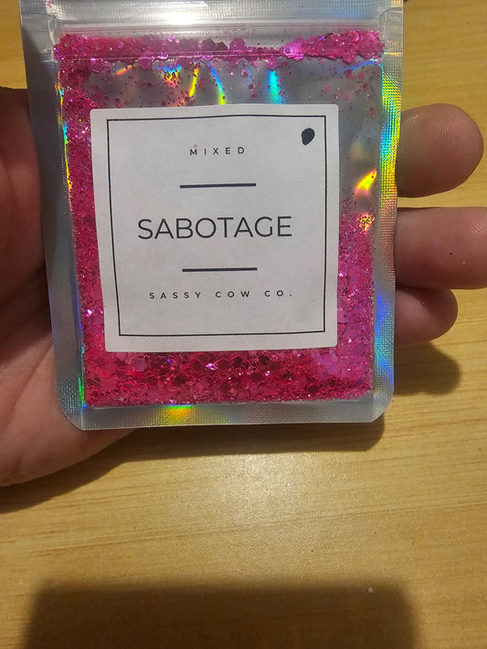 #489 Sabotage Chunky Glitter
