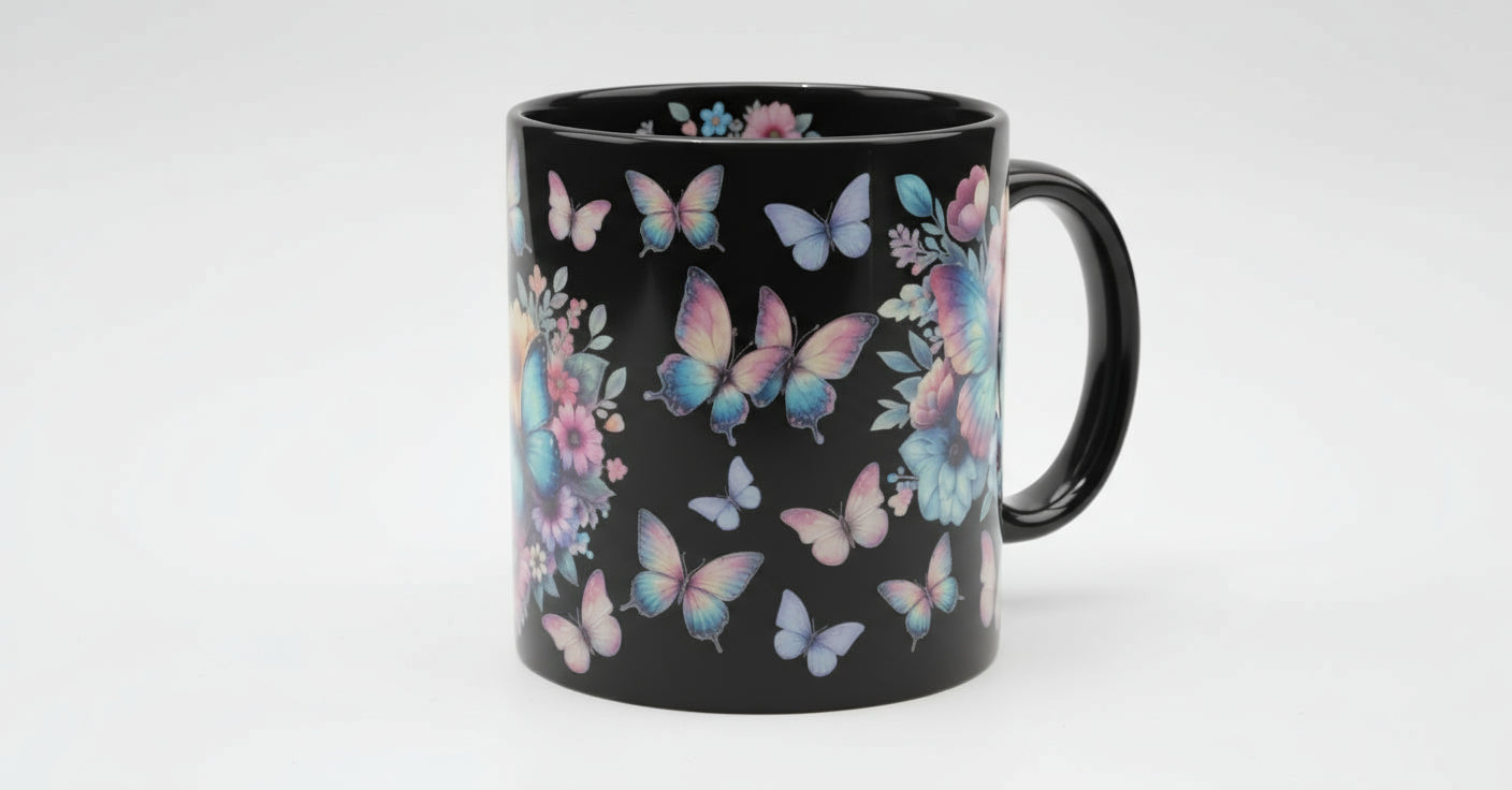 Butterflies and flowers