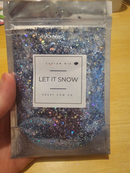 #472 Let It Snow Chunky Glitter