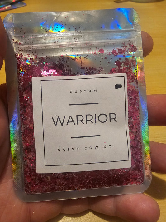 #480 warrior Chunky Glitter